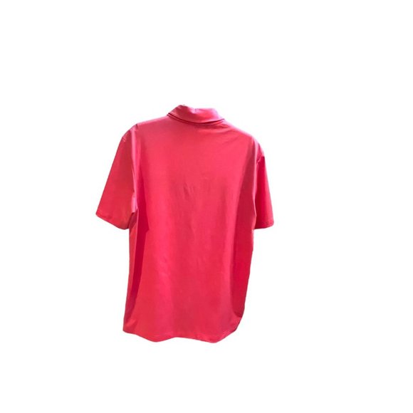 ADIDAS MEN'S GOLF SHORT SLEEVE SHIRT/ L / LT TOMATO RED - Picture 2 of 9